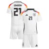 Camisola + Calções Alemanha Gundogan 21 Criança Equipamento 1ª Euro 2024